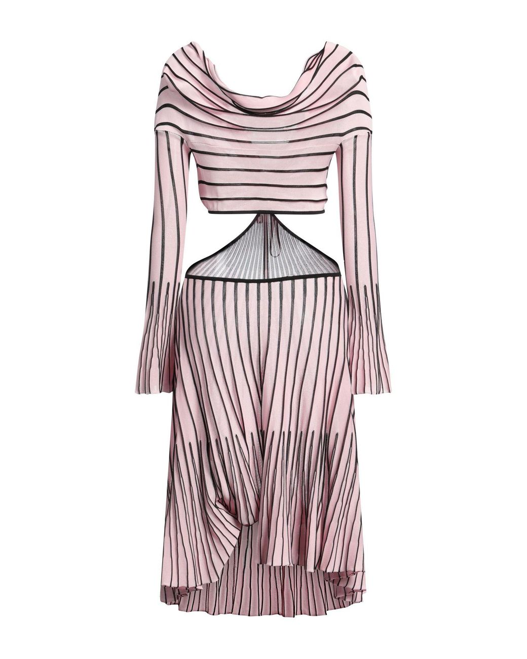 MSGM Purple Midi Dress Viscose