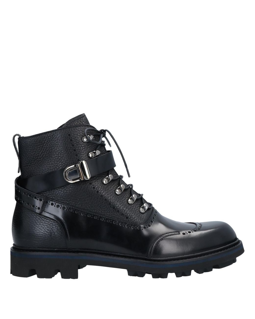 Giorgio Armani Leather Ankle Boots in Black for Men - Lyst