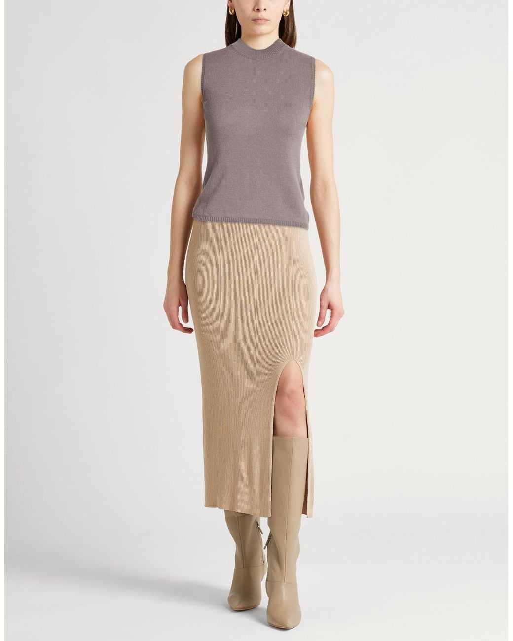Eleventy Brown Lilac Sweater Cashmere