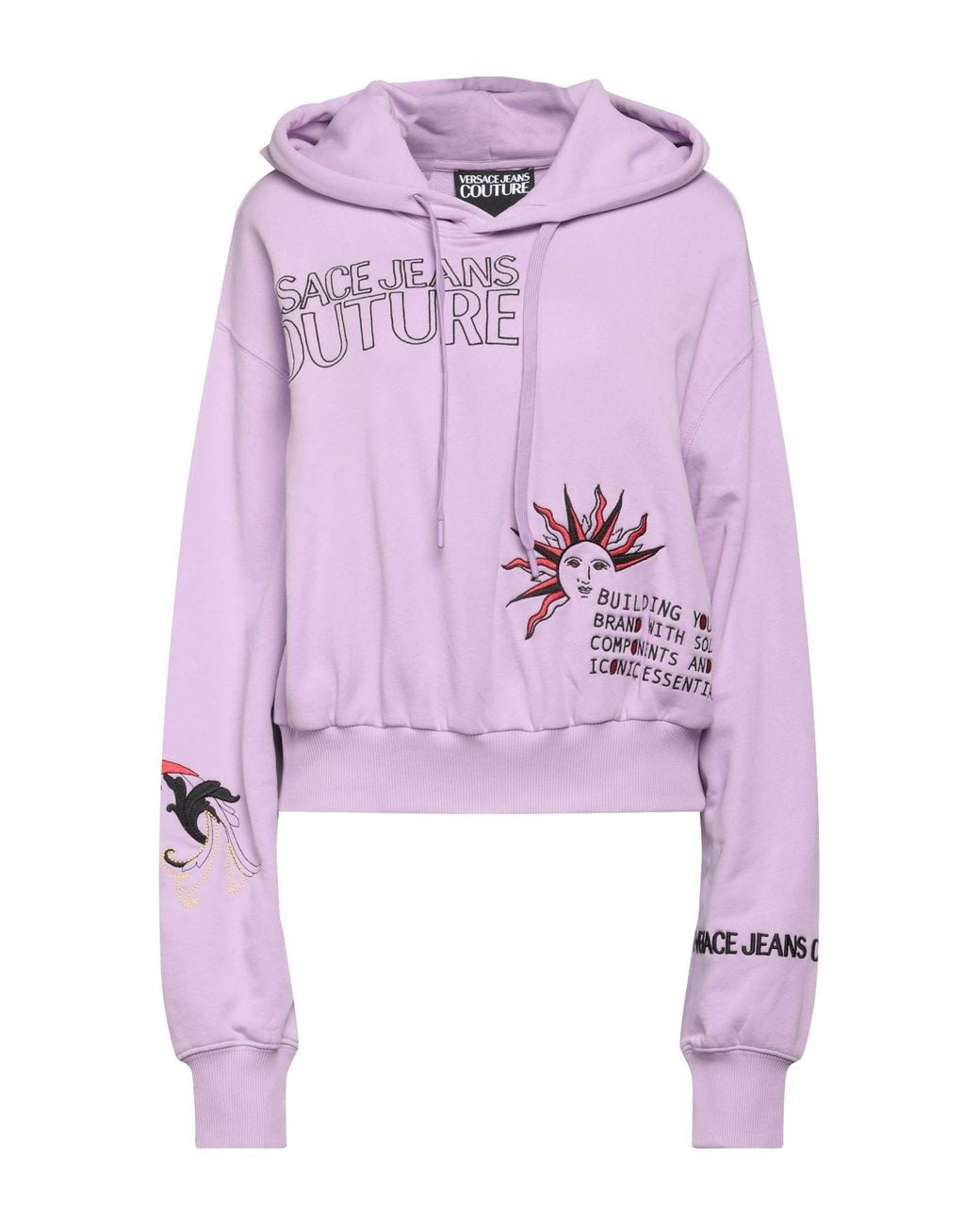 Versace Jeans Couture Pink Sweatshirt Cotton, Elastane