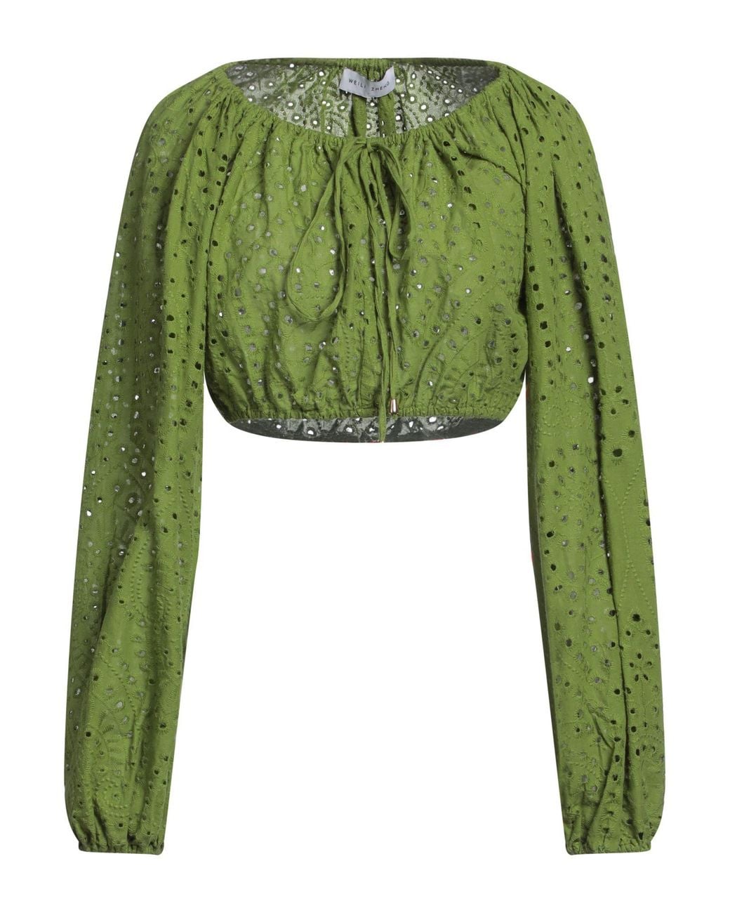 WEILI ZHENG Green Top