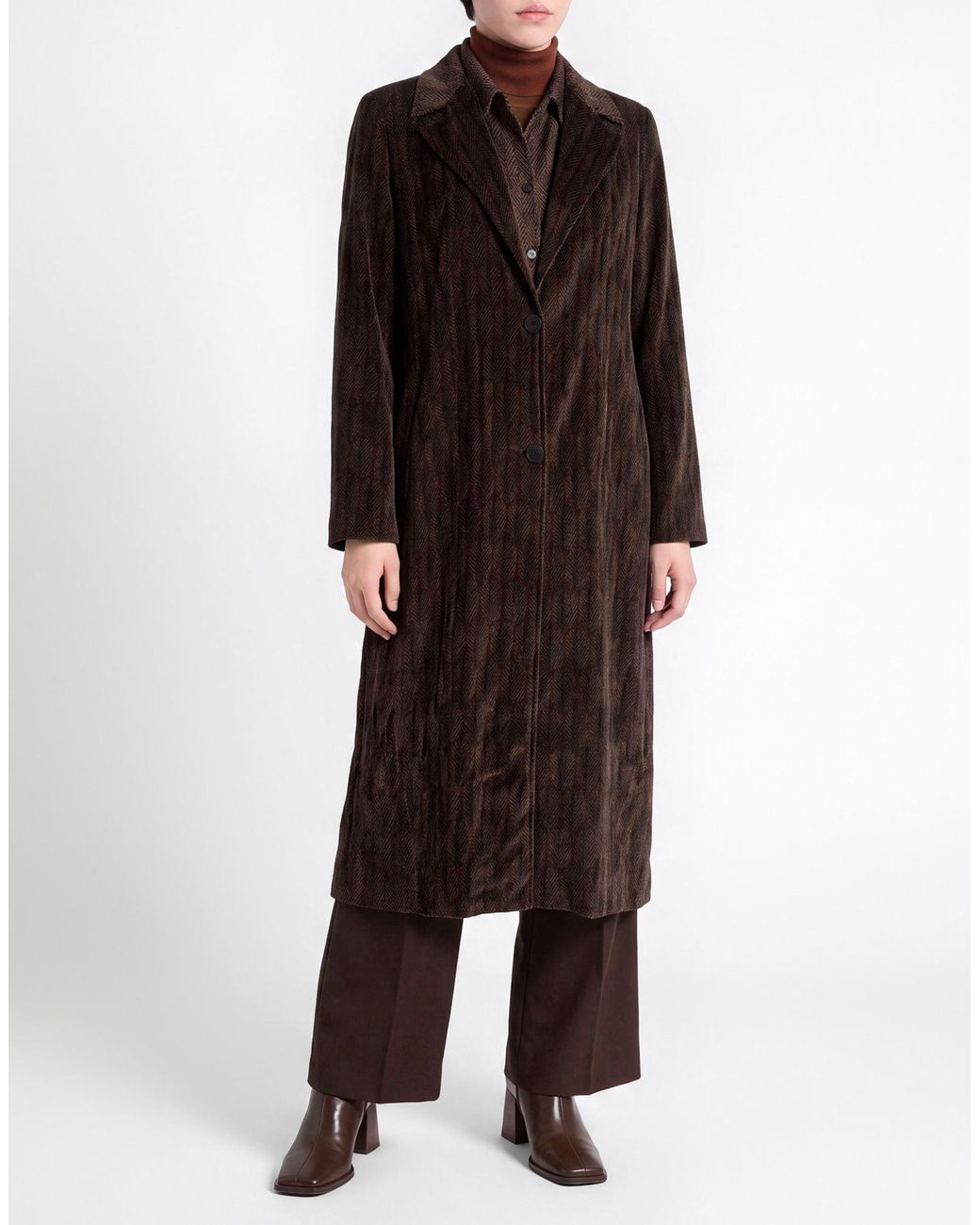 Siyu Black Overcoat & Trench Coat