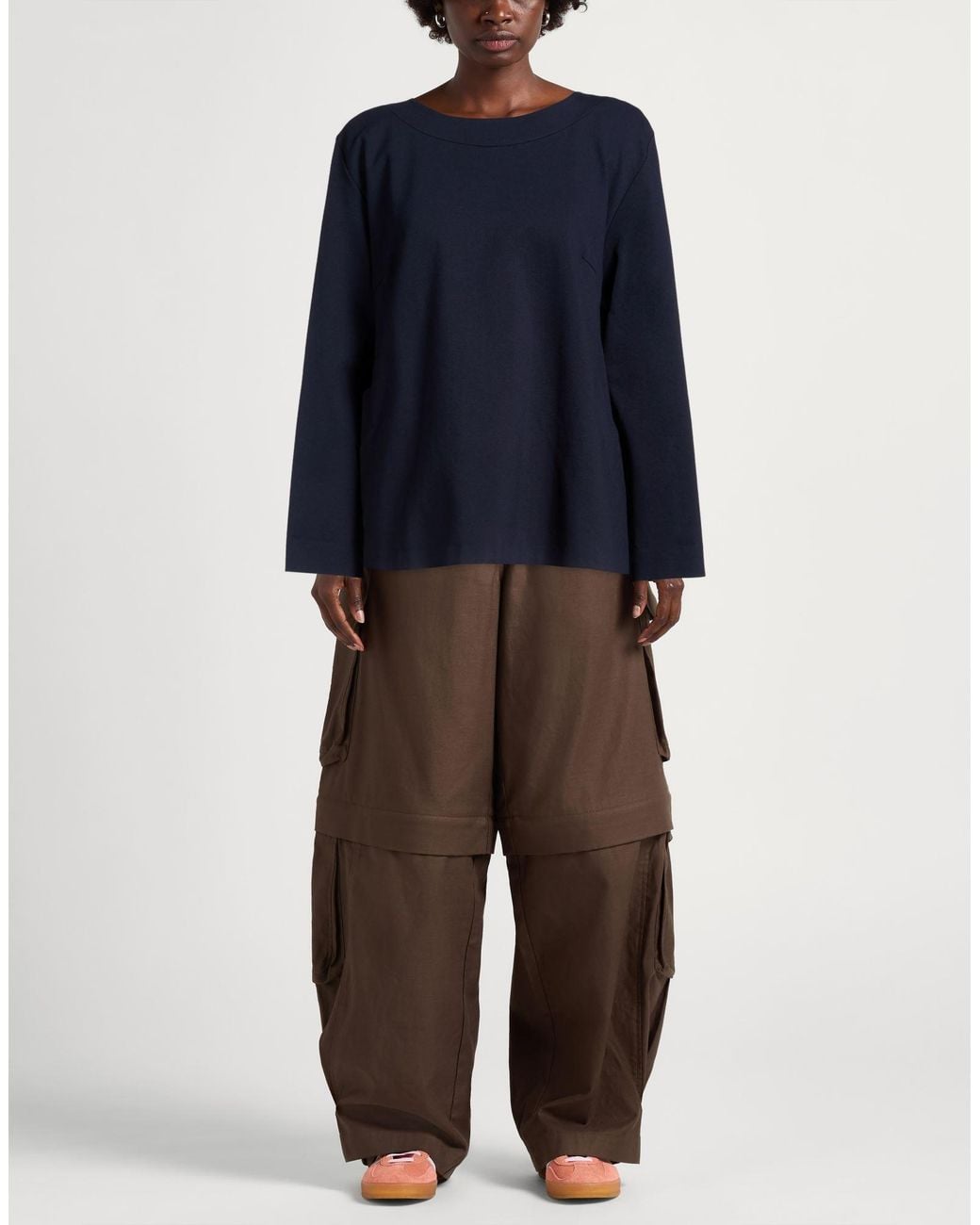MEIMEIJ Blue Sweatshirt Viscose, Polyamide, Elastane