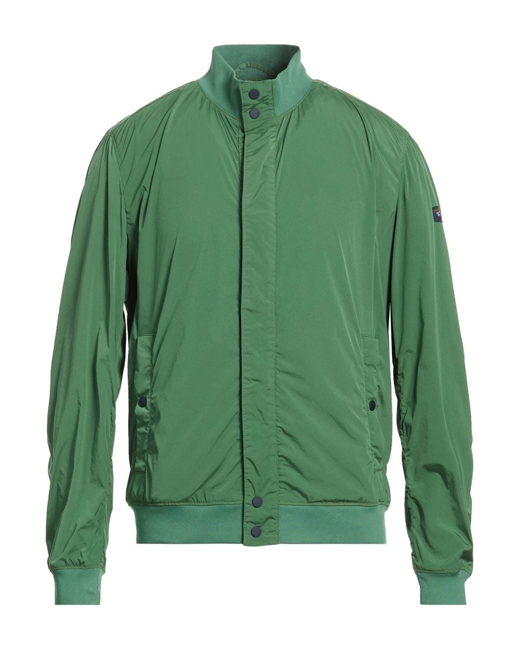 Paul & Shark Green Jacket Nylon, Elastane for men