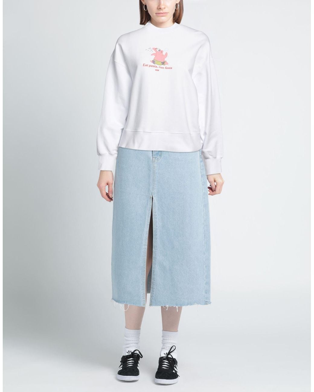 Gcds White Sweatshirt