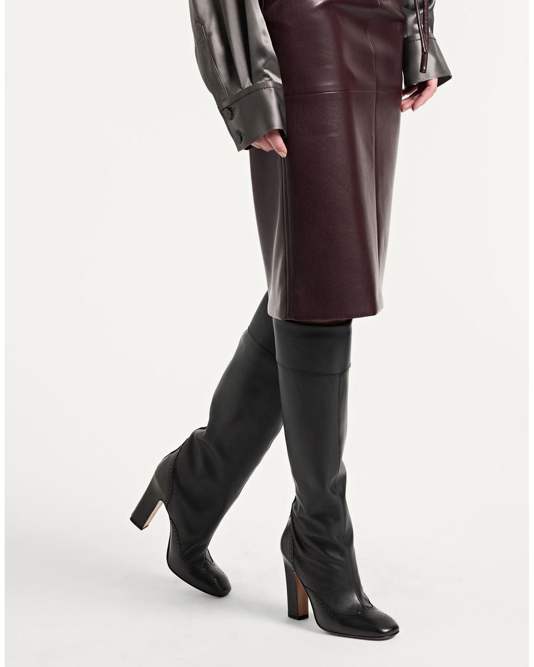 Thom Browne Black Boot Calfskin