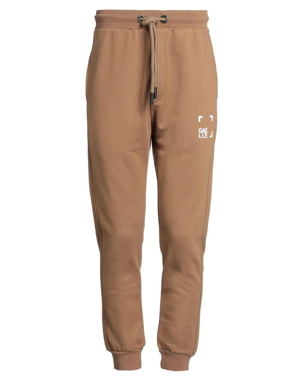 Gaelle Paris Natural Camel Pants Cotton for men