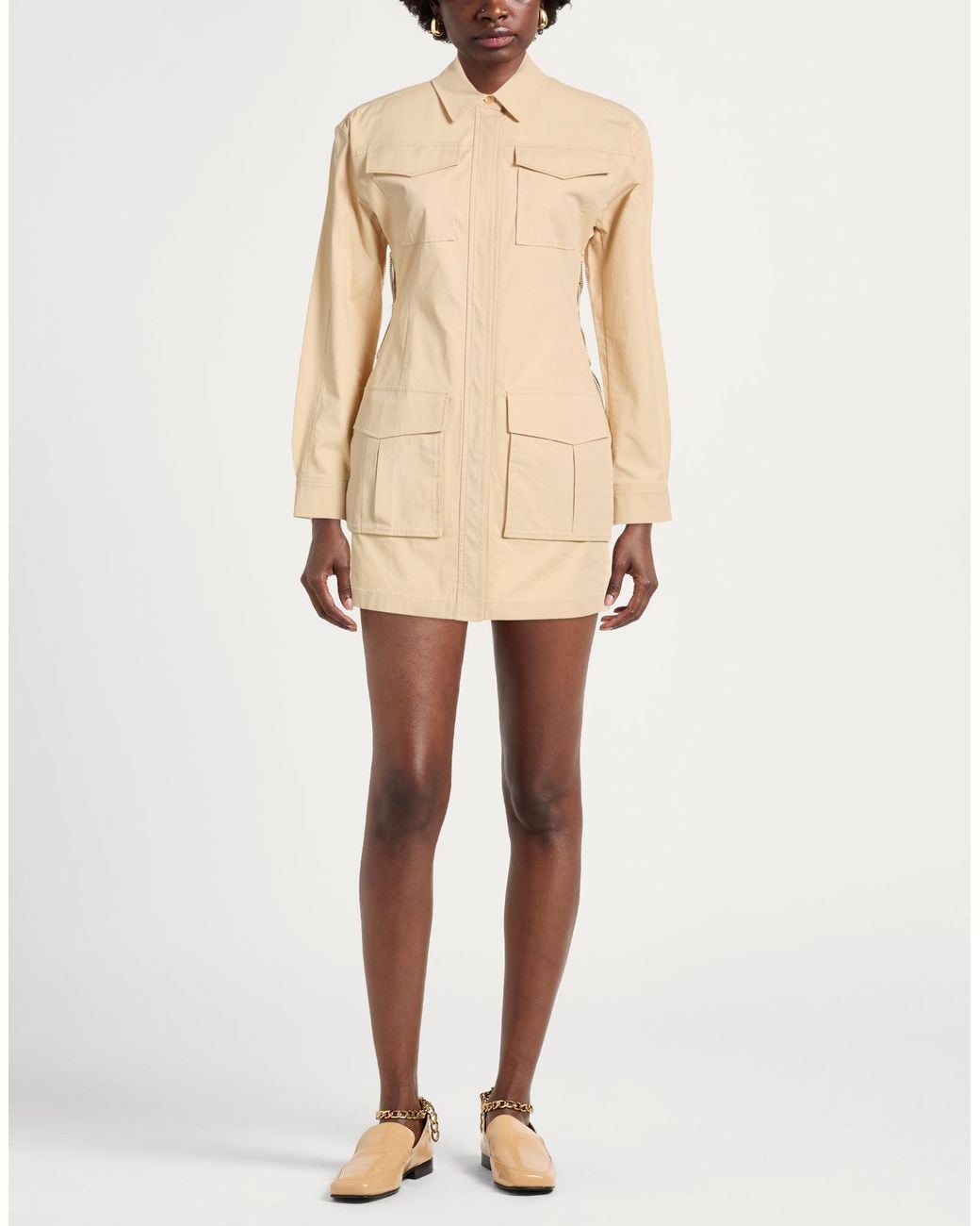 MCM Natural Mini Dress Cotton, Elastane