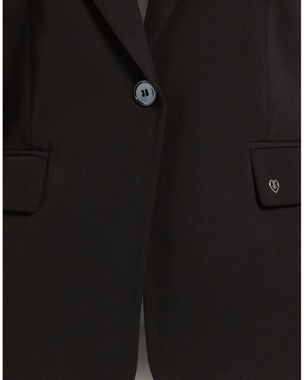 Please Black Blazer Polyester, Elastane