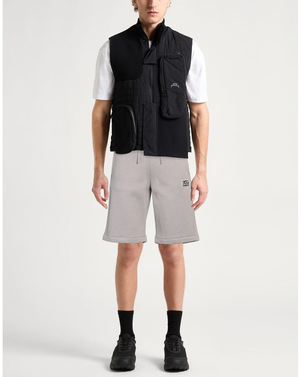 EA7 Gray Shorts & Bermuda Shorts for men