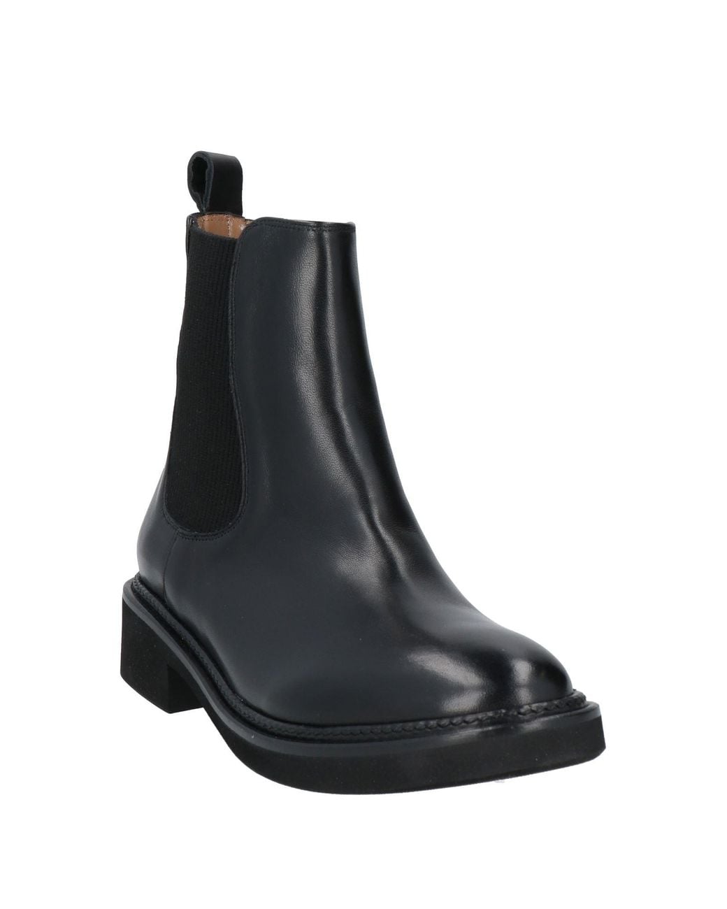 Calpierre Black Ankle Boots Leather