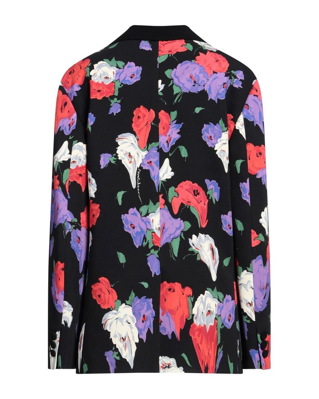 Moschino Black Blazer Viscose, Elastane, Acetate