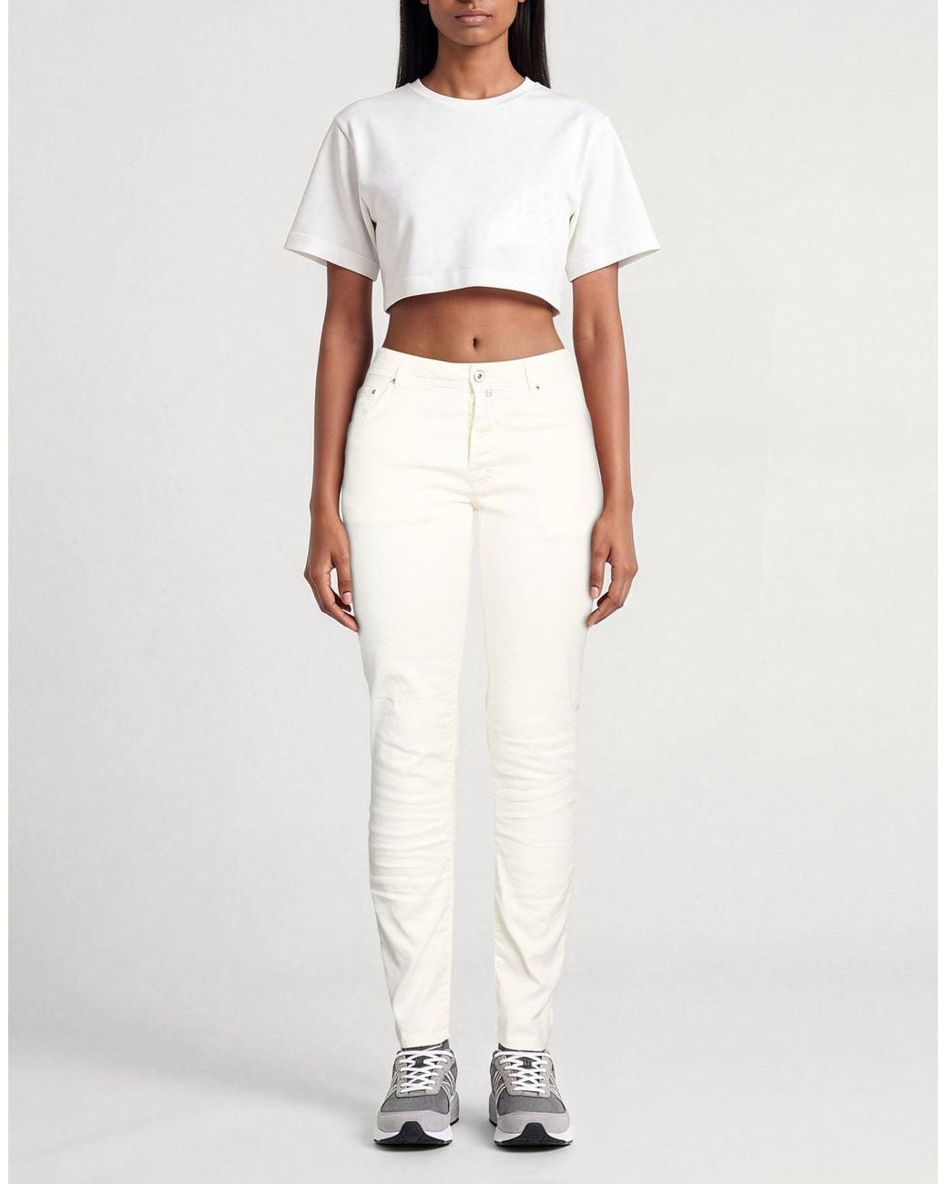 Jacob Cohen White Pants Linen, Cotton
