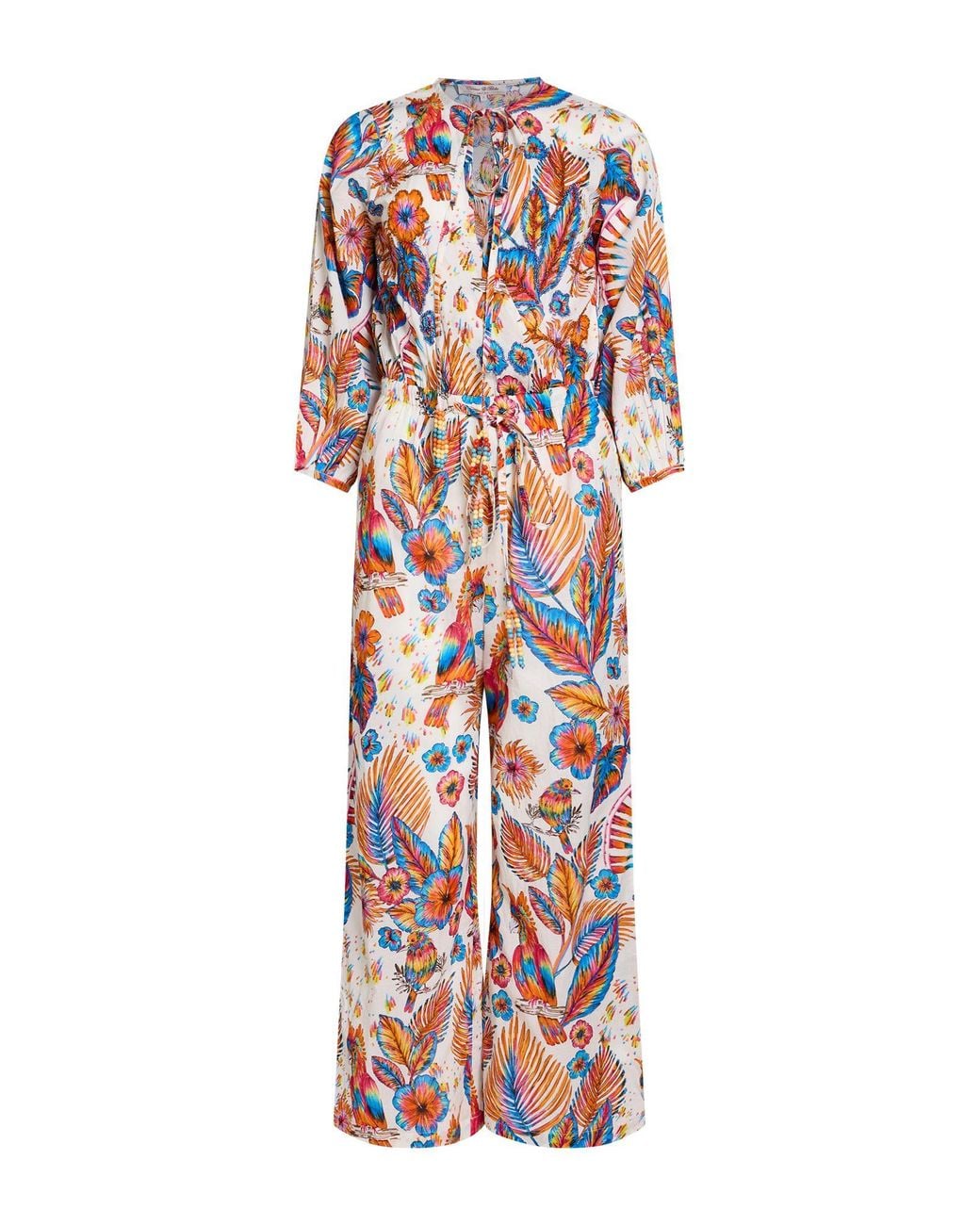 CONNOR & BLAKE White Jumpsuit Cotton