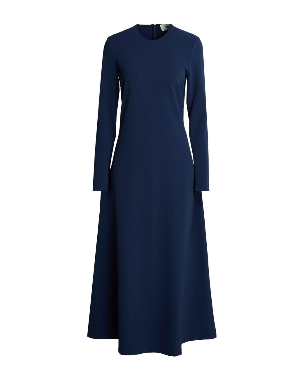 SOLOTRE Blue Maxi Dress Polyester, Elastane