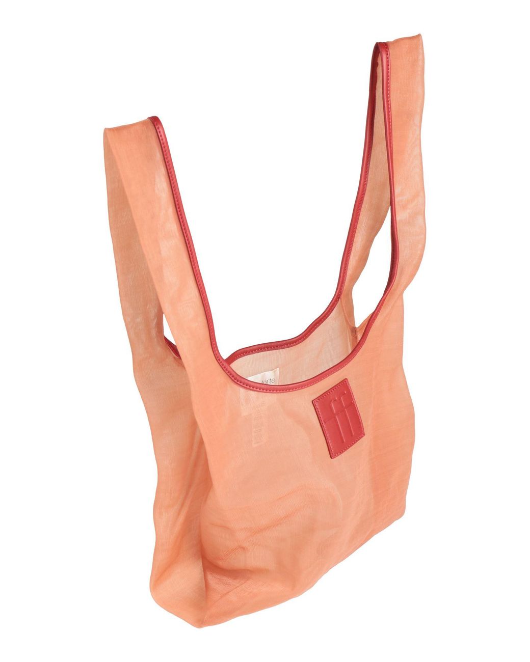 Forte_forte White Shoulder Bag Polyamide, Leather