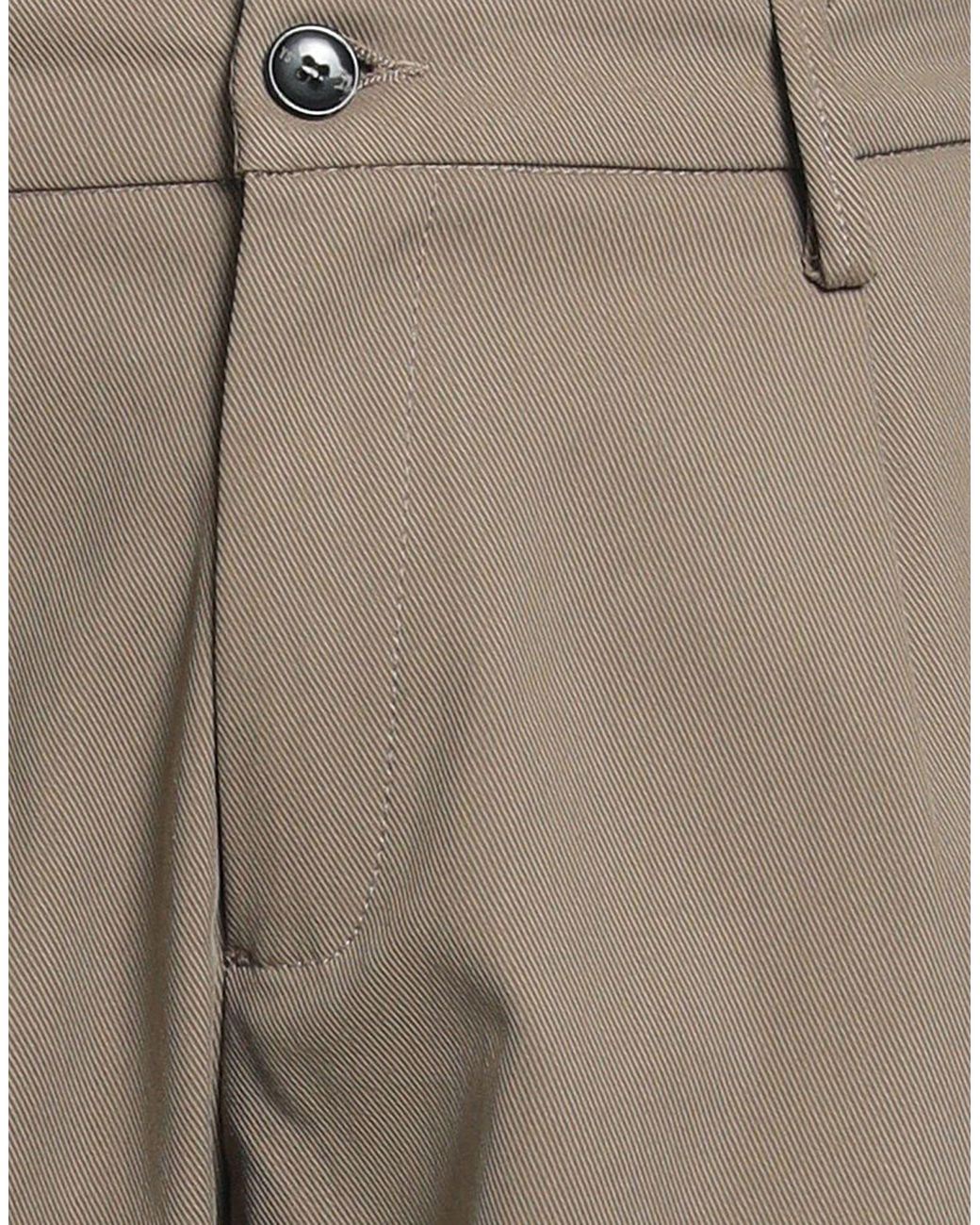 Yan Simmon Gray Khaki Pants Cotton, Nylon, Elastane for men