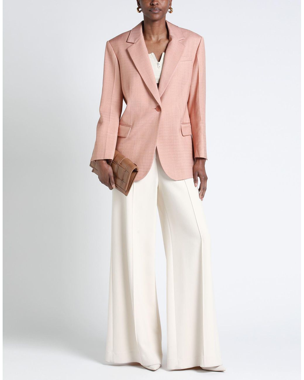 Sandro Pink Canvas Blazer
