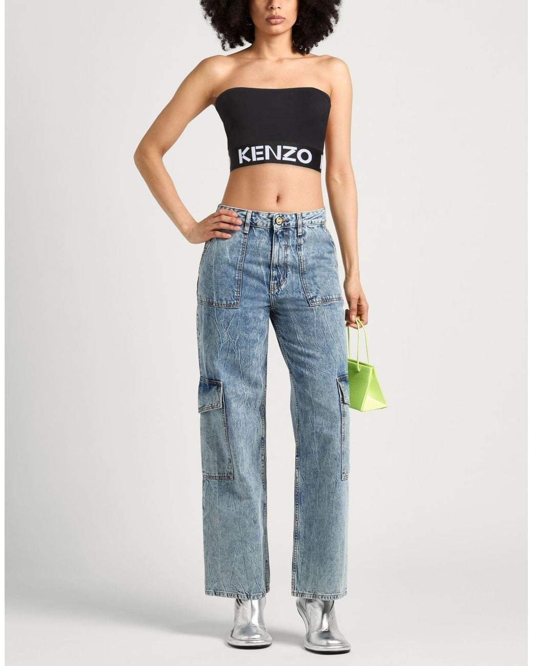 KENZO Black Top Polyamide, Elastane