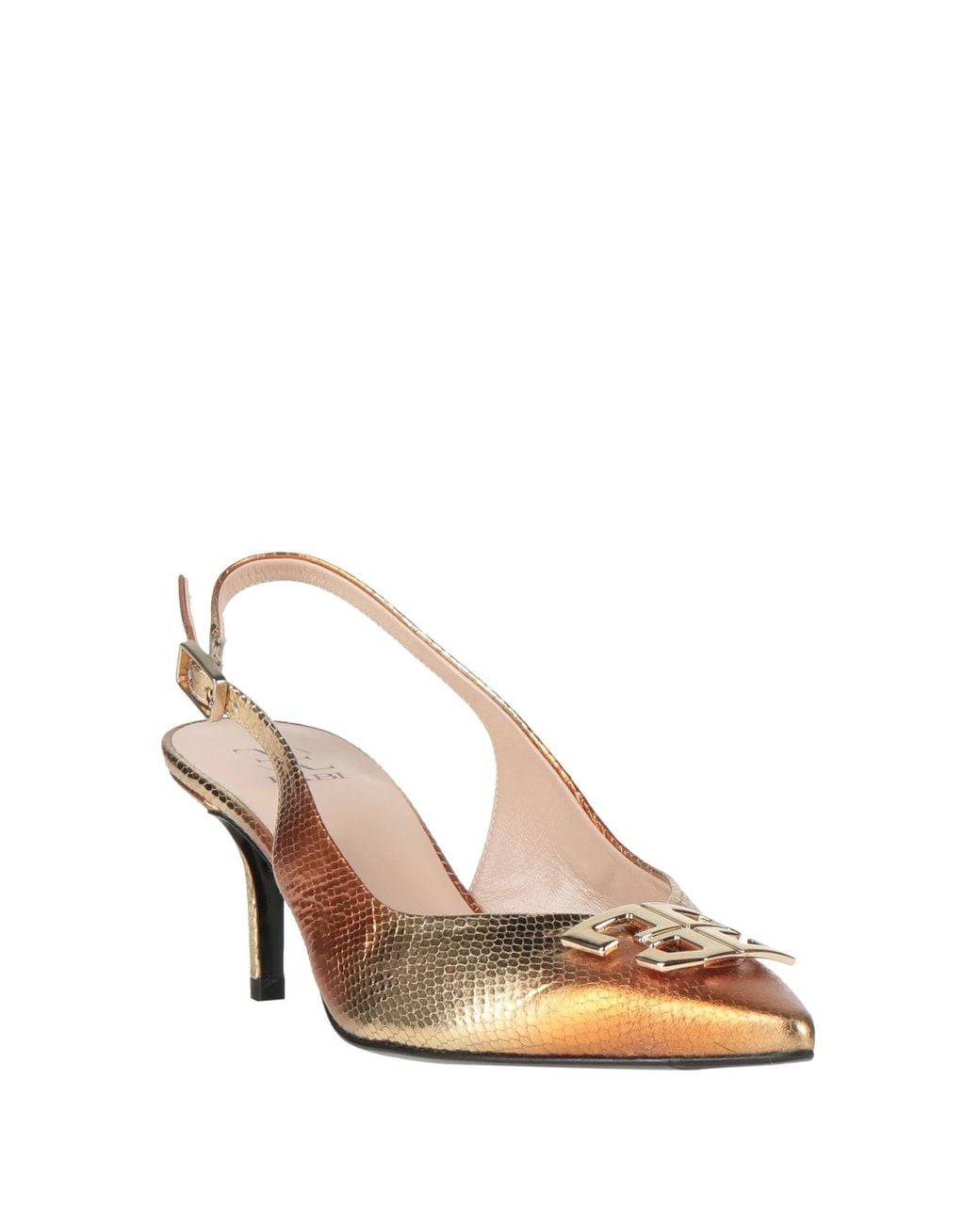 Fabi Natural Copper Pumps Leather