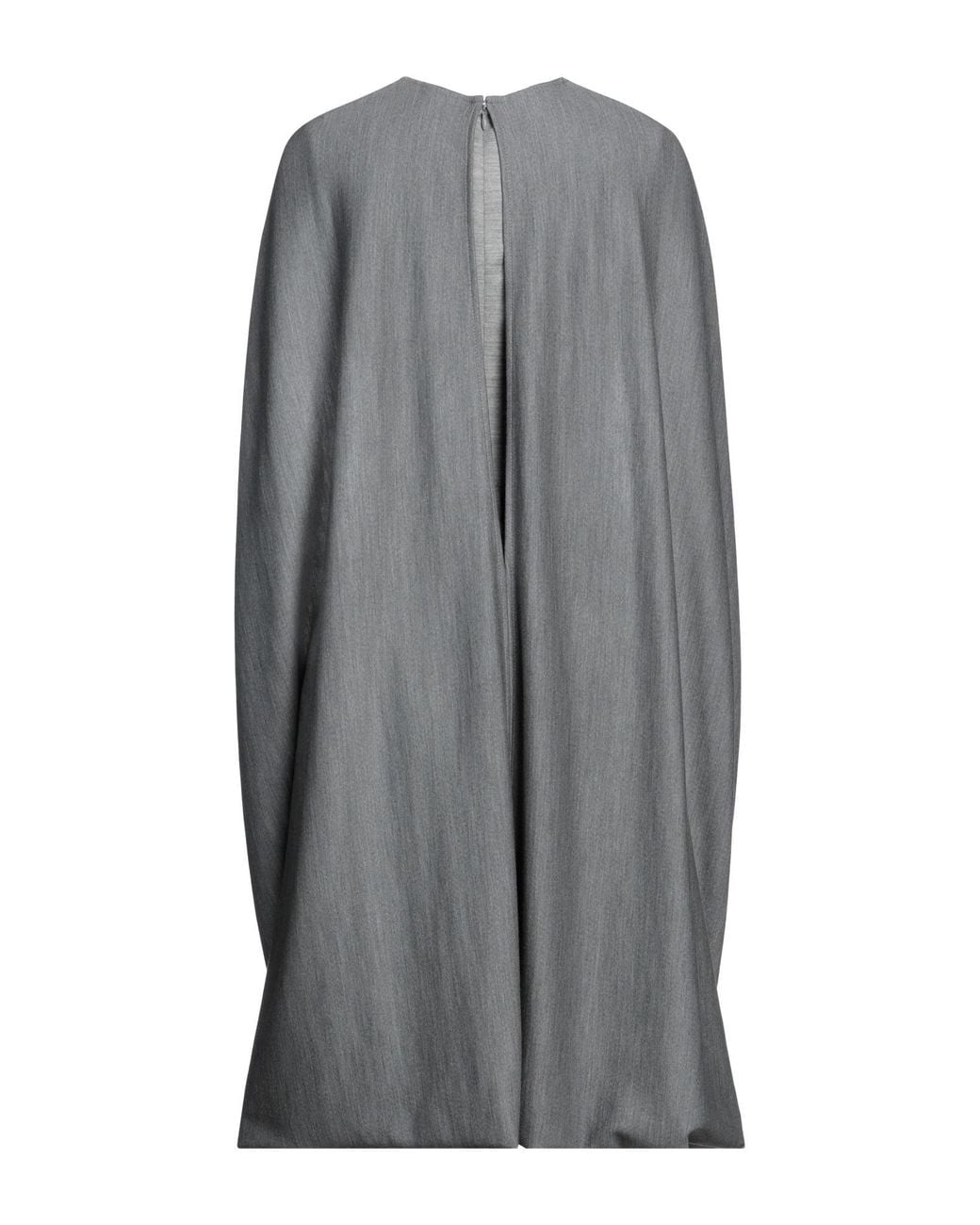 Burberry Gray Cape Detail Dress