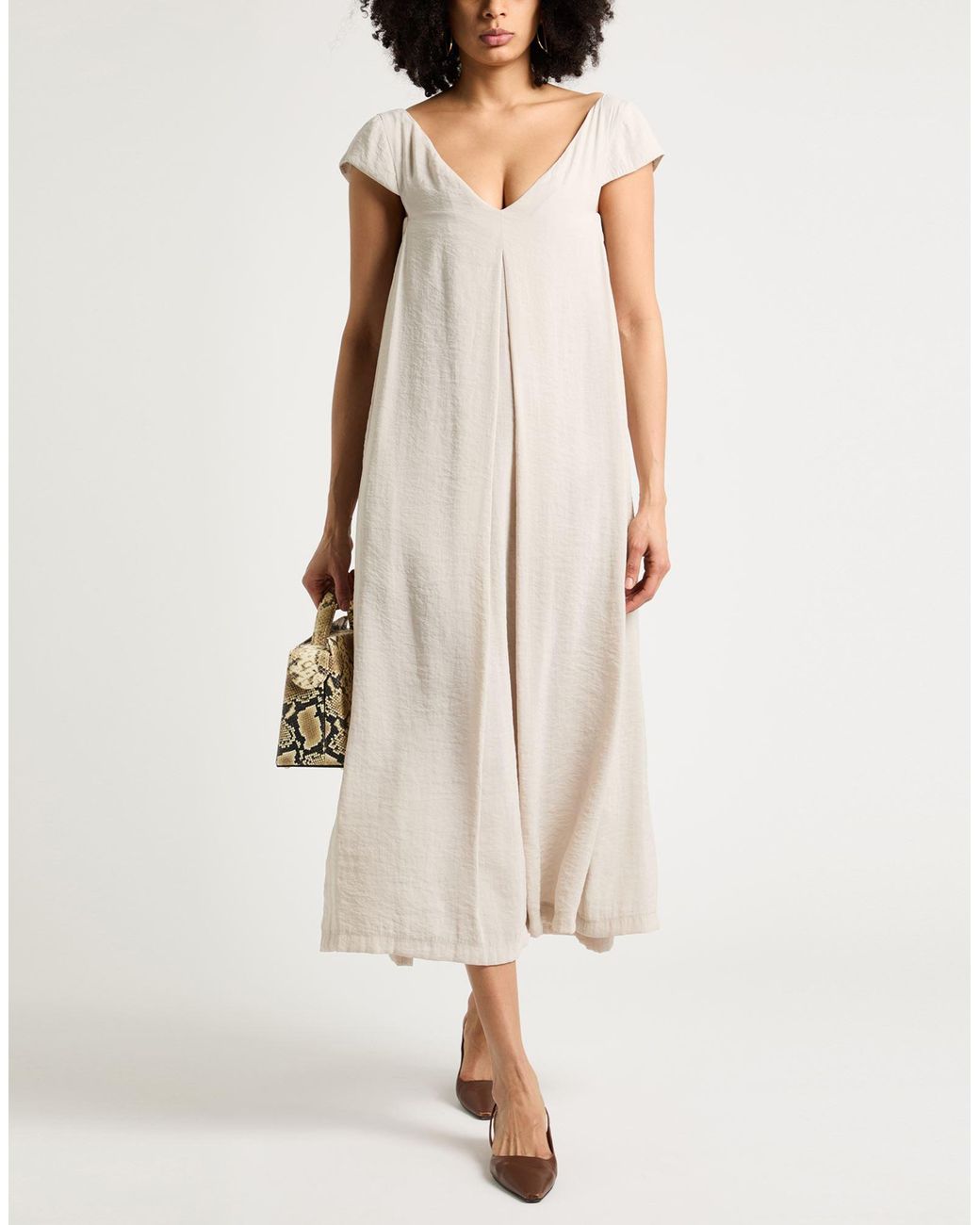 Alpha Studio White Midi Dress