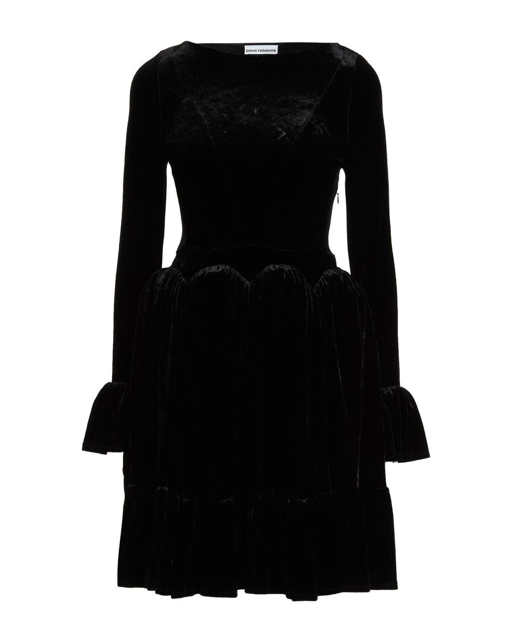 Rabanne Black Mini Dress Viscose, Polyamide, Elastane