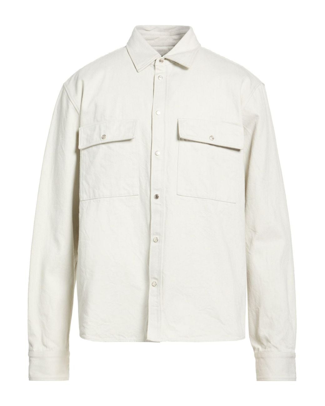 DSquared² White Icon Light Denim Shirt Cotton for men