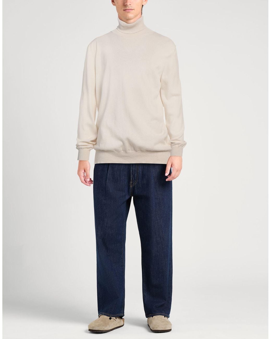 Dondup White Turtleneck for men