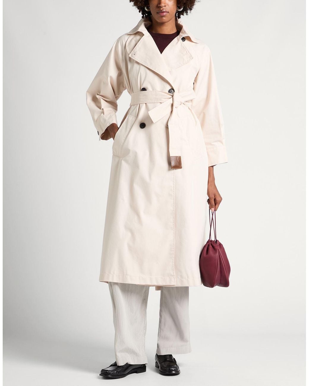 MAX&Co. Natural Overcoat & Trench Coat