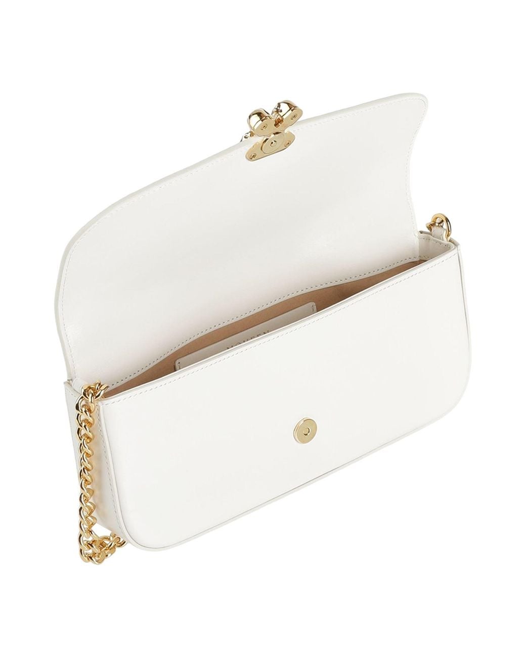 McQueen Natural Shoulder Bag Leather