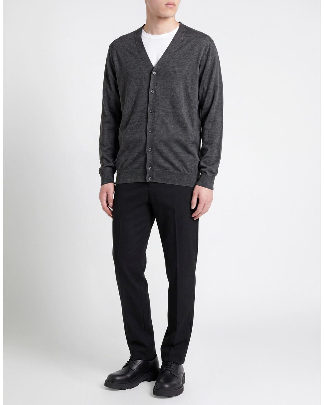 Aragona Gray Cardigan for men