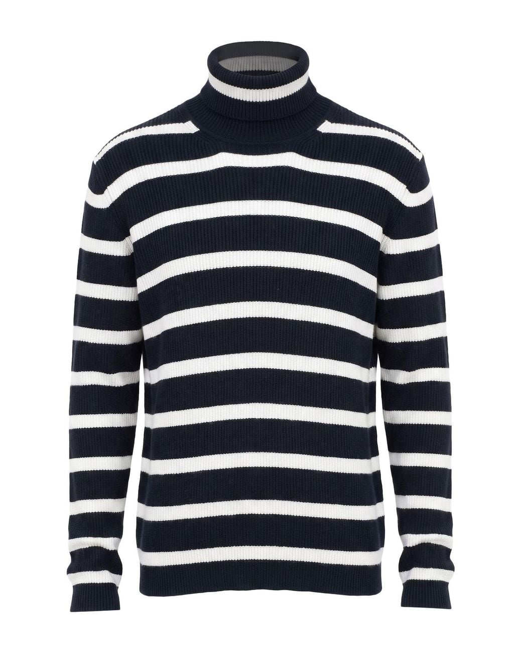 Emporio Armani Blue Turtleneck Virgin Wool, Cotton for men
