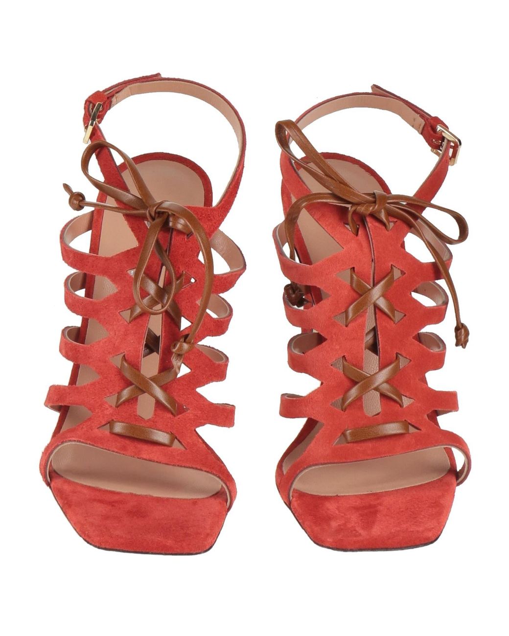 Pollini Red Sandals