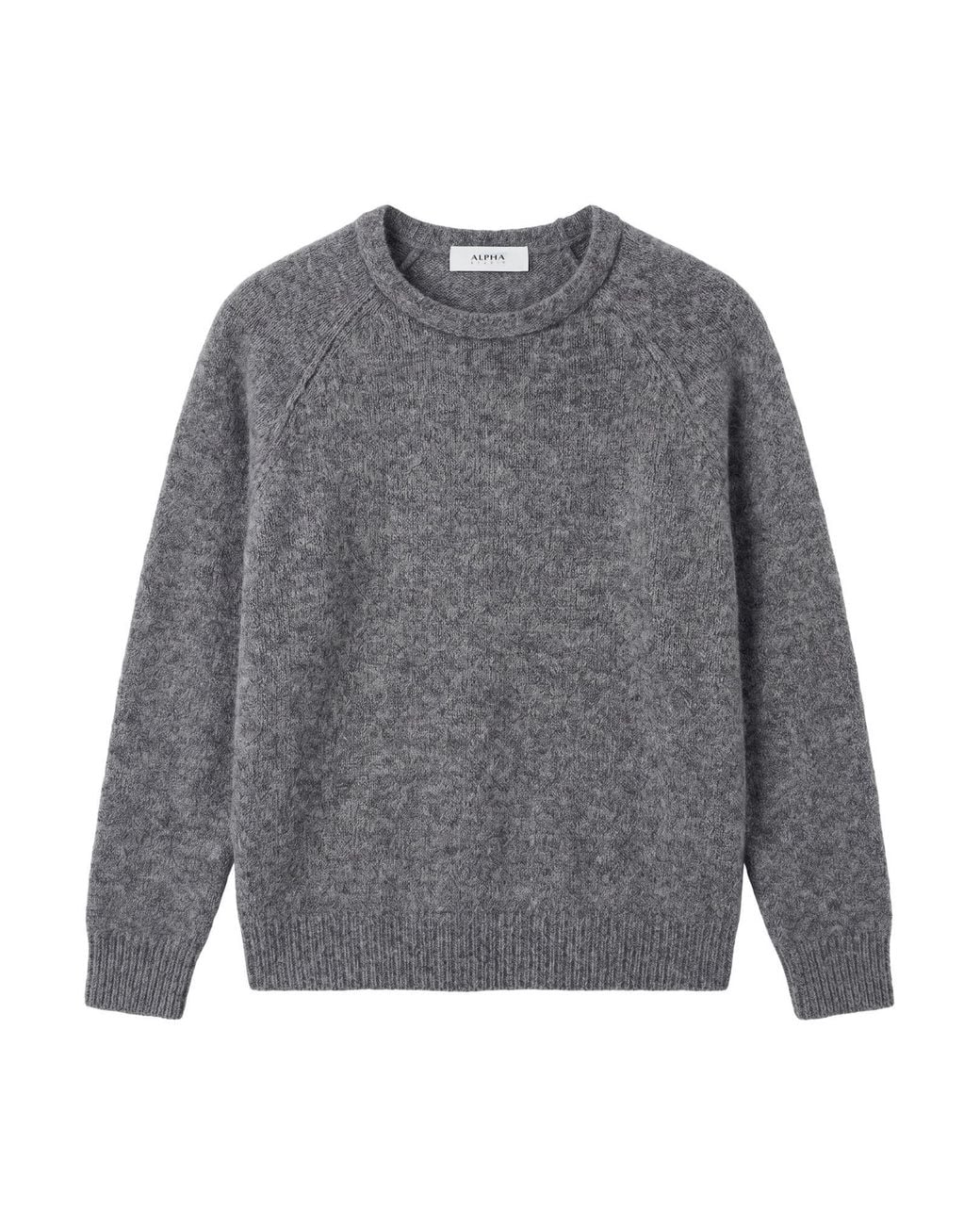 Alpha Studio Gray Sweater Virgin Wool, Polyamide for men