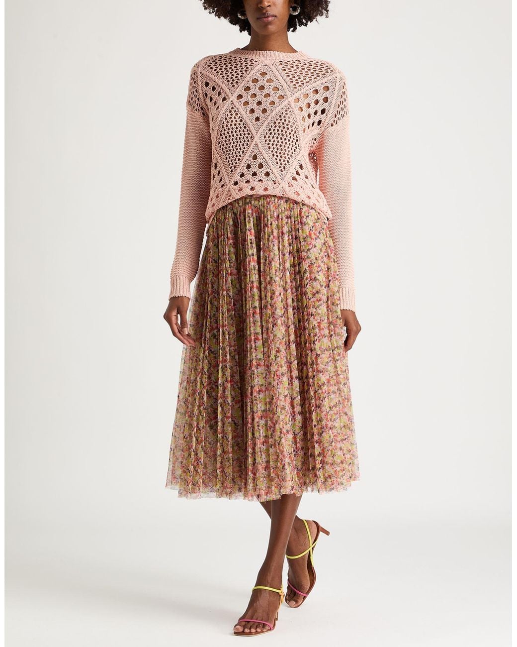 Philosophy Di Lorenzo Serafini Multicolor Midi Skirt
