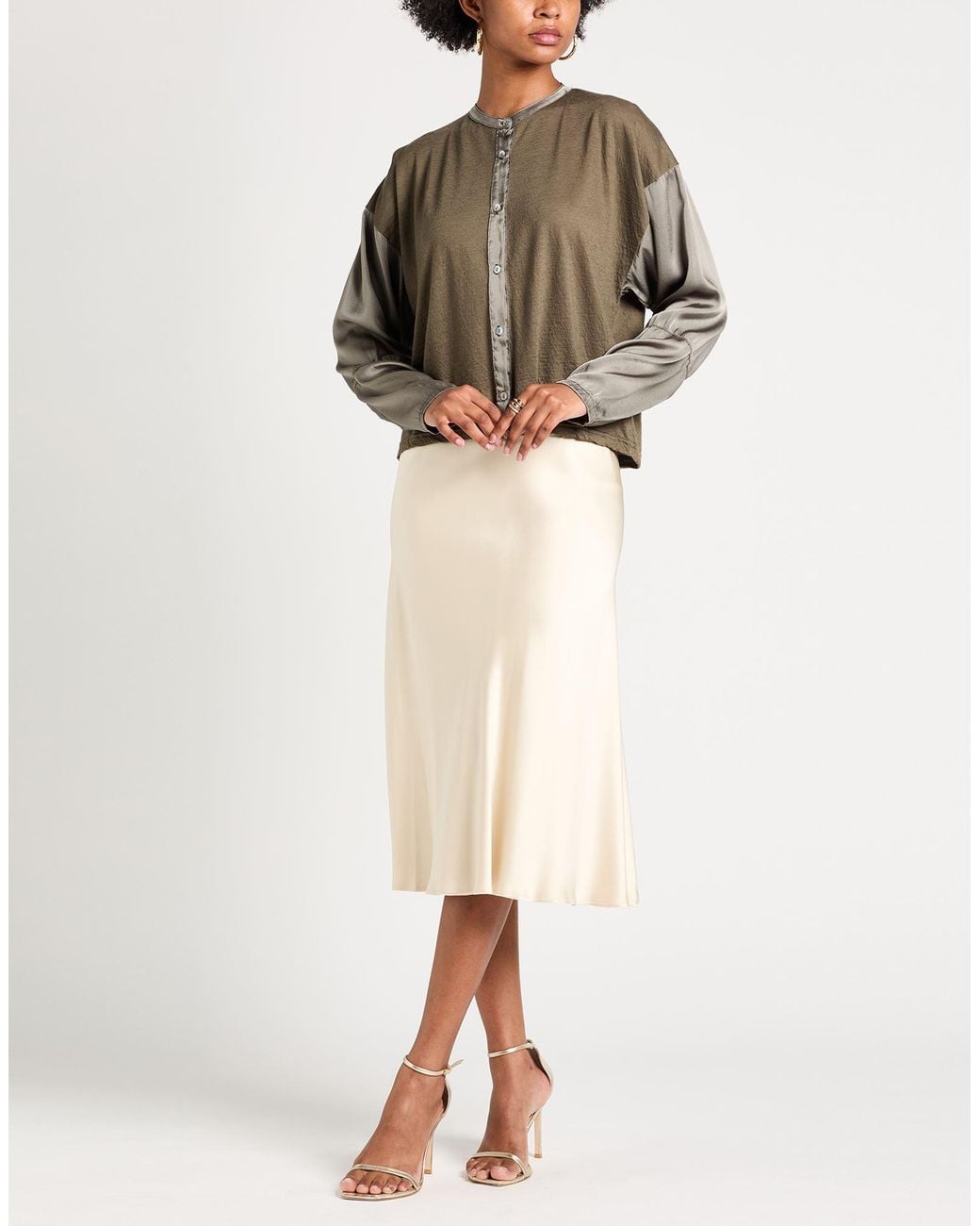 Crossley Green Cardigan Virgin Wool, Silk, Elastane