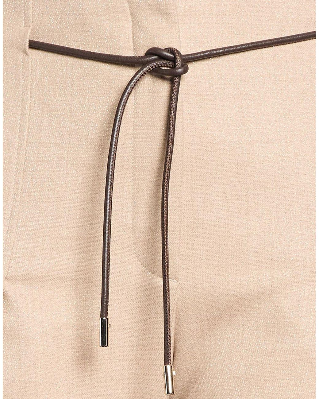 Herno Natural Pants Wool, Metallic Fiber, Elastane