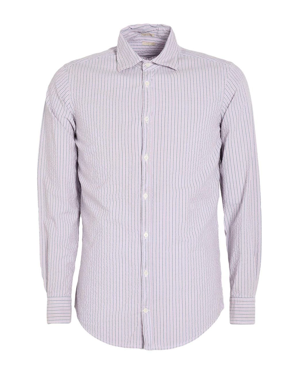Massimo Alba Purple Lilac Shirt Cotton for men
