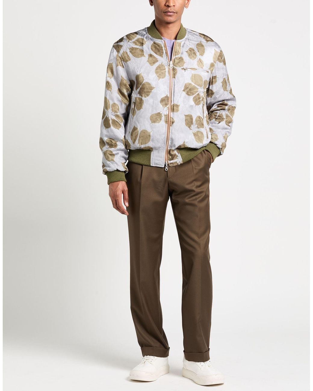 Dries Van Noten Gray Military Jacket Viscose, Acetate for men