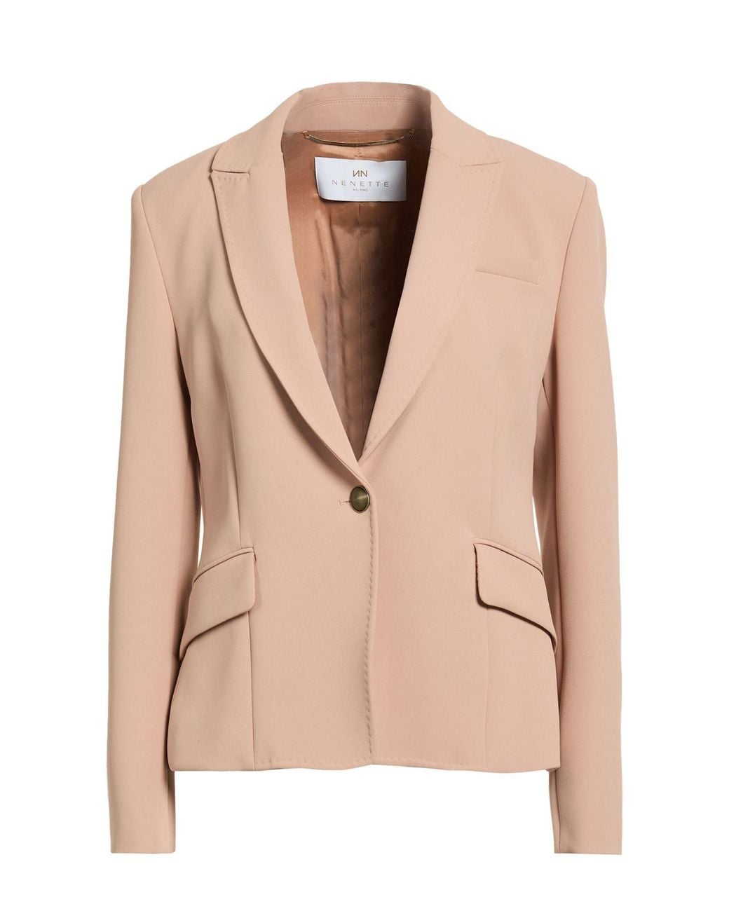 Nenette Natural Blazer Polyester, Elastane