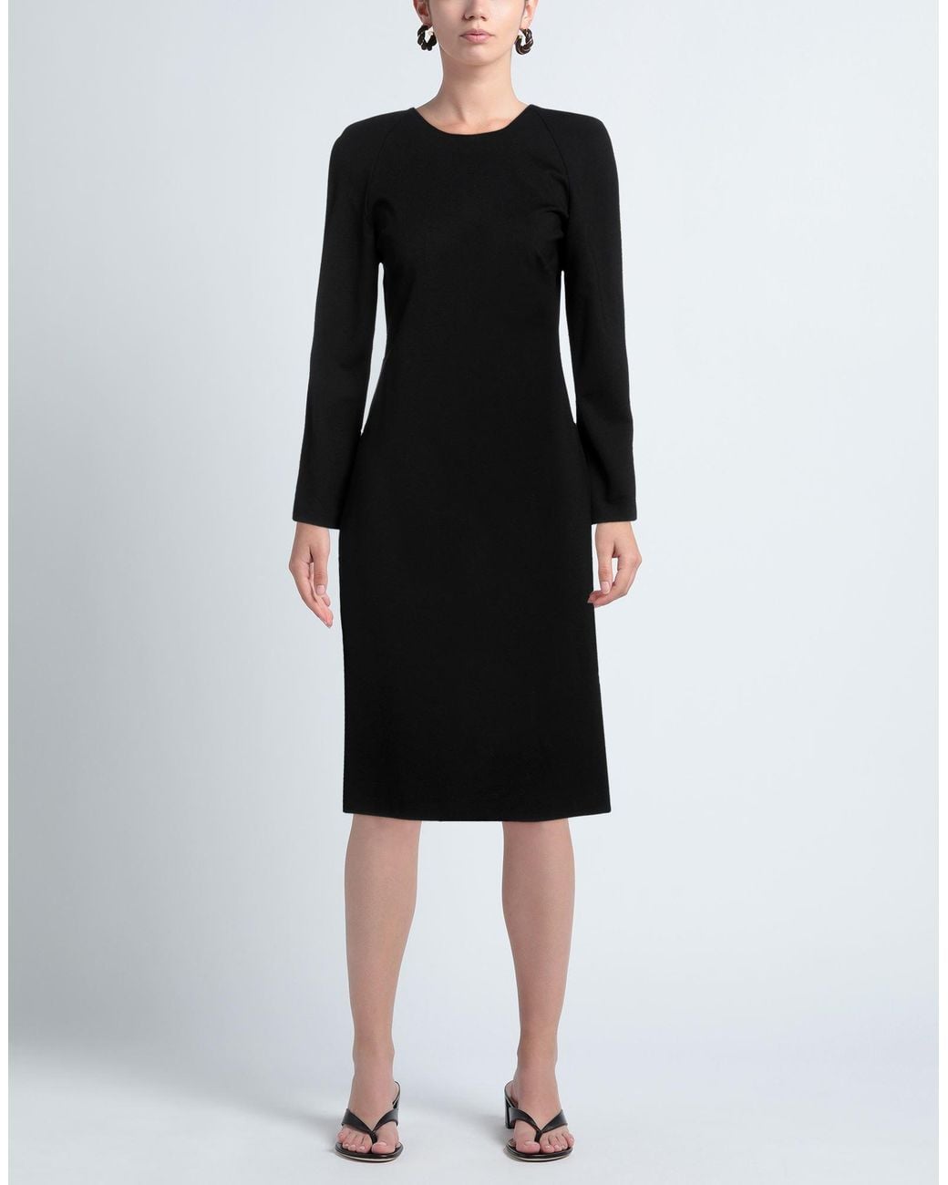 Liviana Conti Black Midi Dress