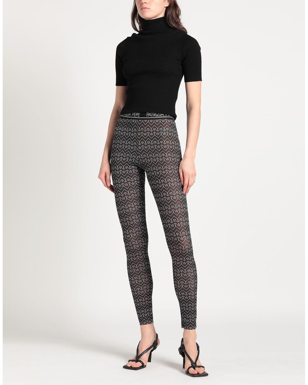 Patrizia Pepe Gray Leggings