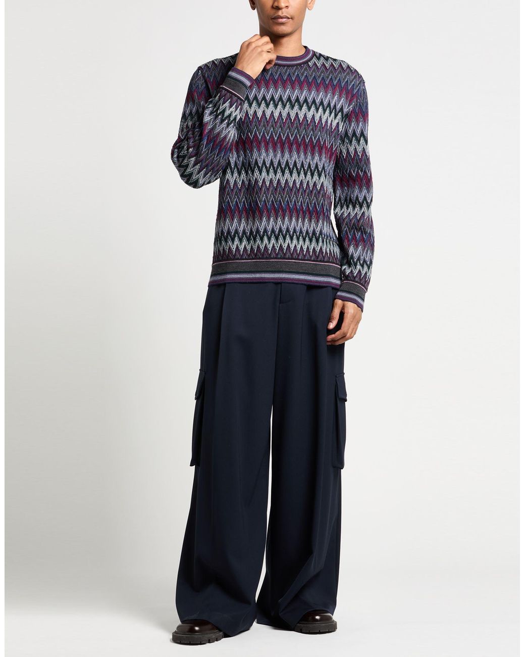 Missoni Blue Sweater Wool for men
