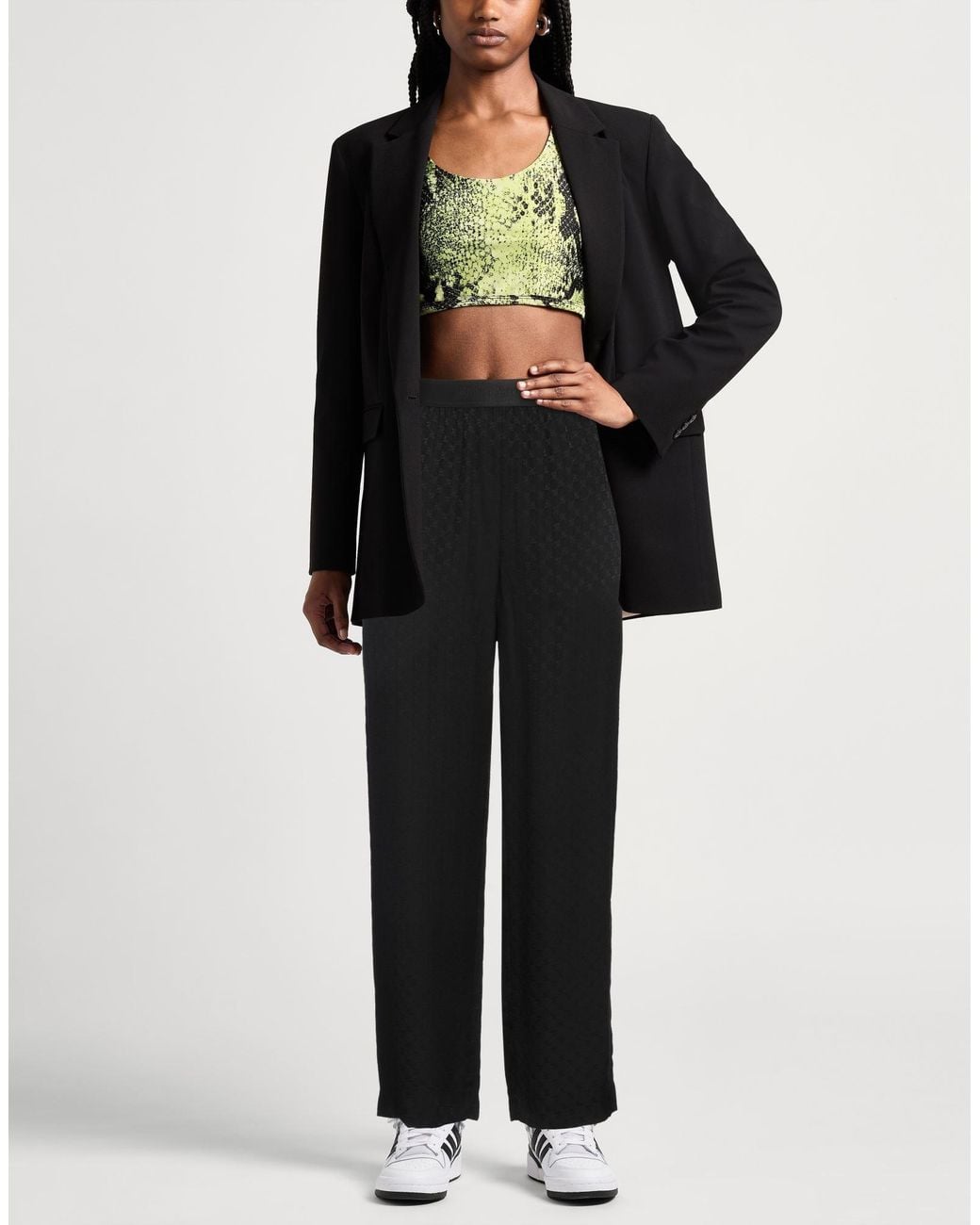 Palm Angels Black Pants Viscose, Polyester, Polyamide, Elastane