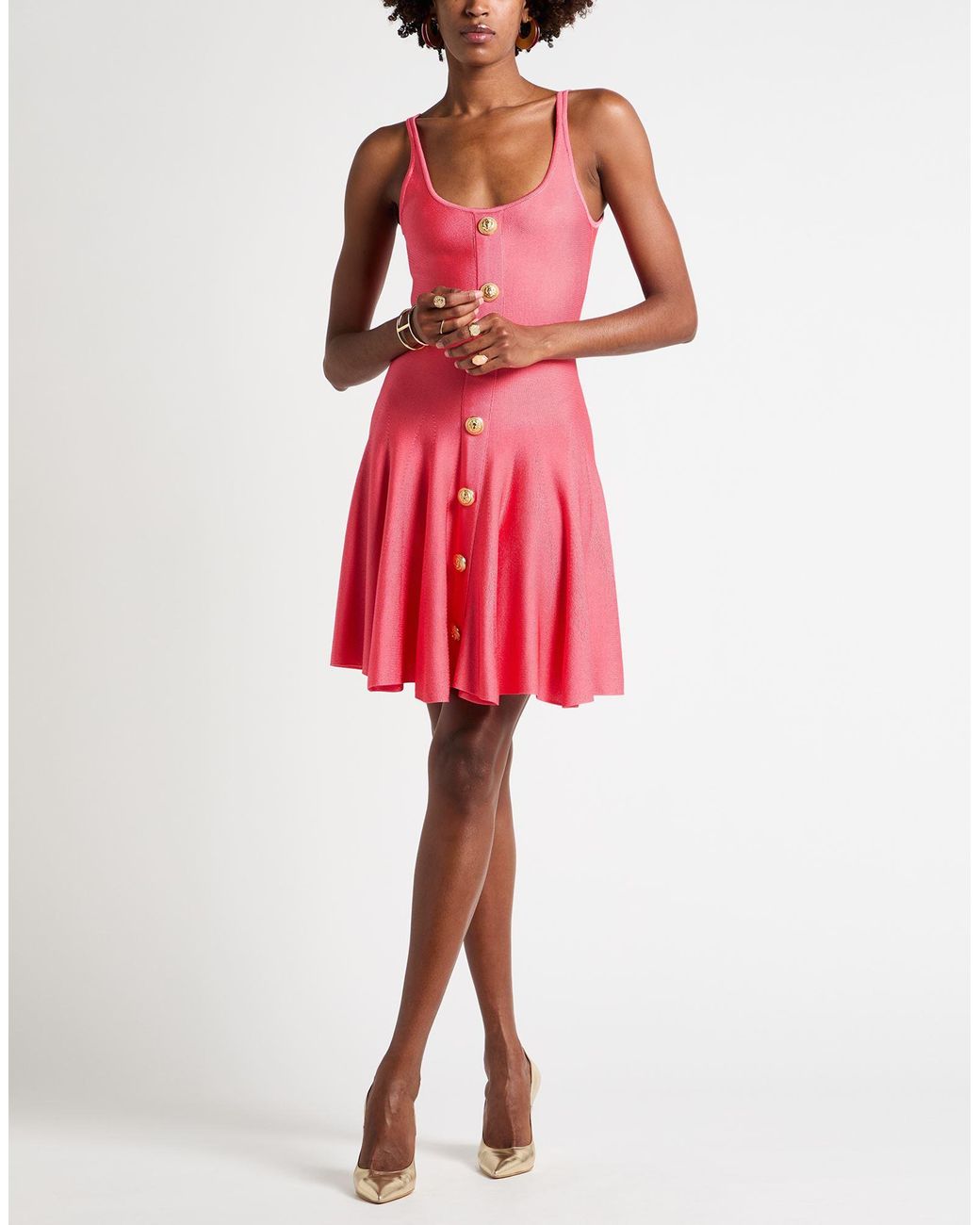 Balmain Pink Mini Dress