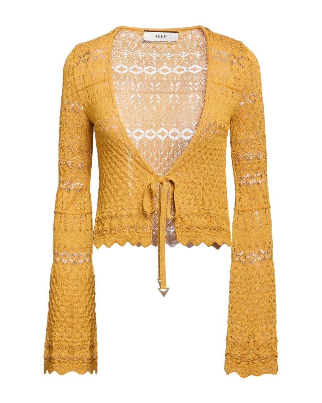 Akep Yellow Strickjacke