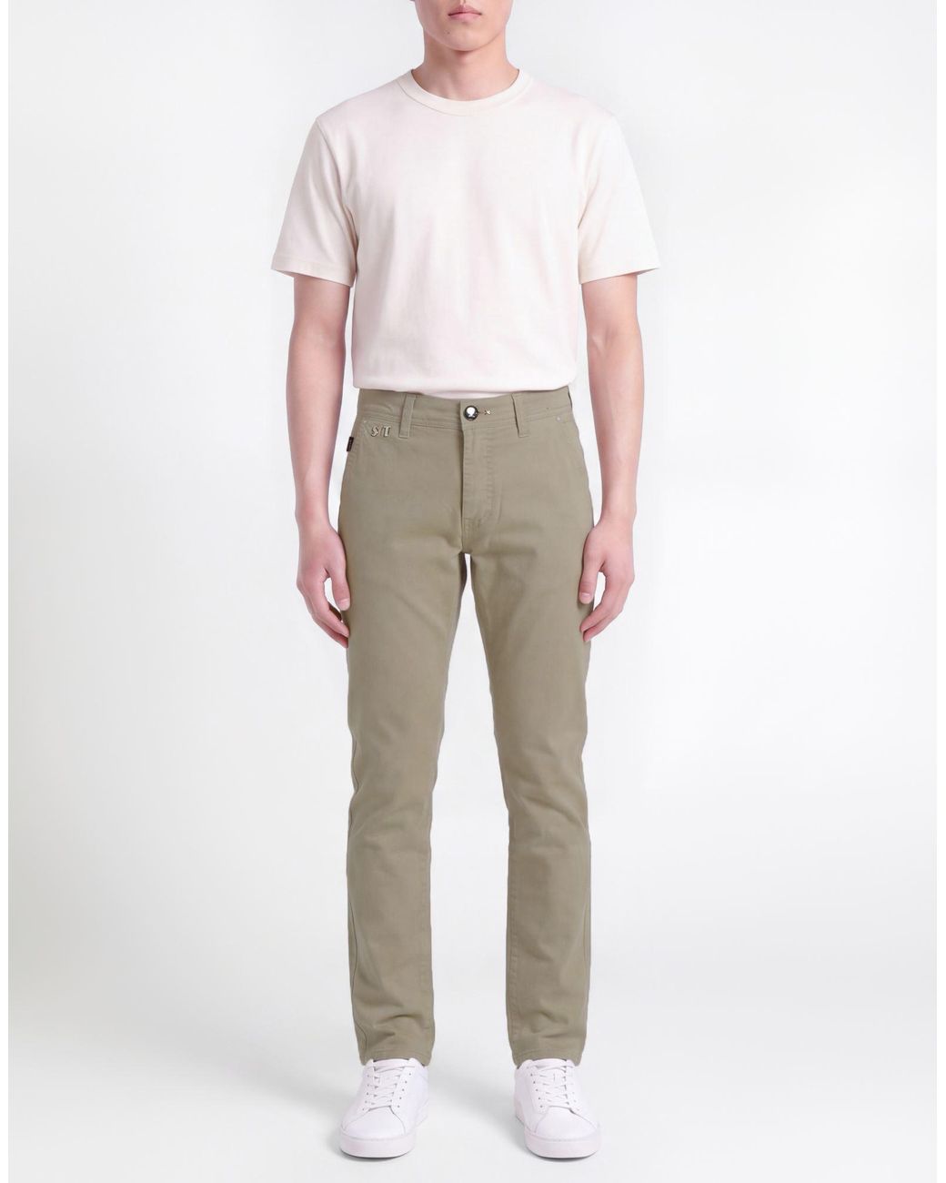 Tramarossa Gray Pants Cotton, Elastane for men