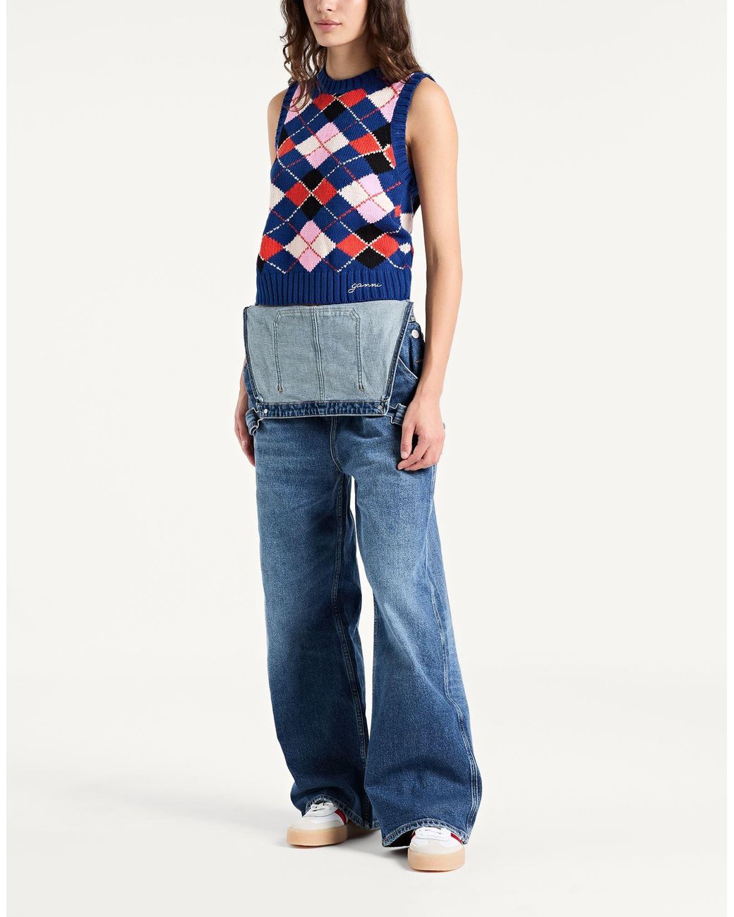 Ganni Blue Pullover
