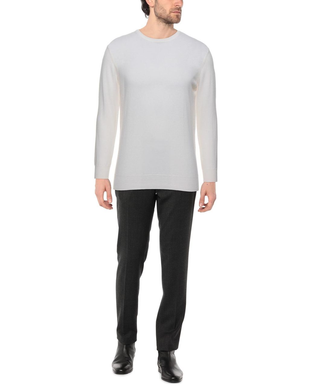 Kangra White Sweater for men